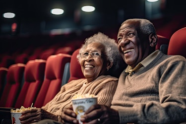 Couple at Movie Theatre