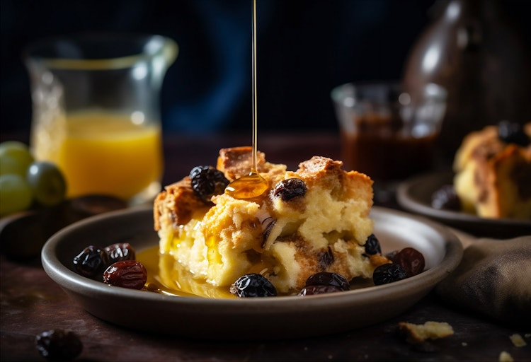 Rum-infused Bread Pudding