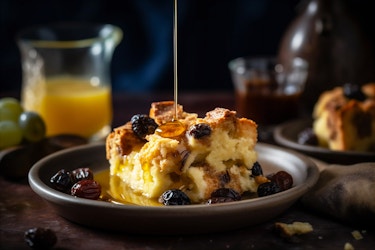 Rum-infused Bread Pudding