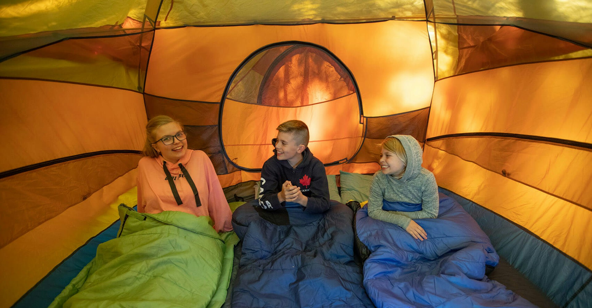 Kids in Tent