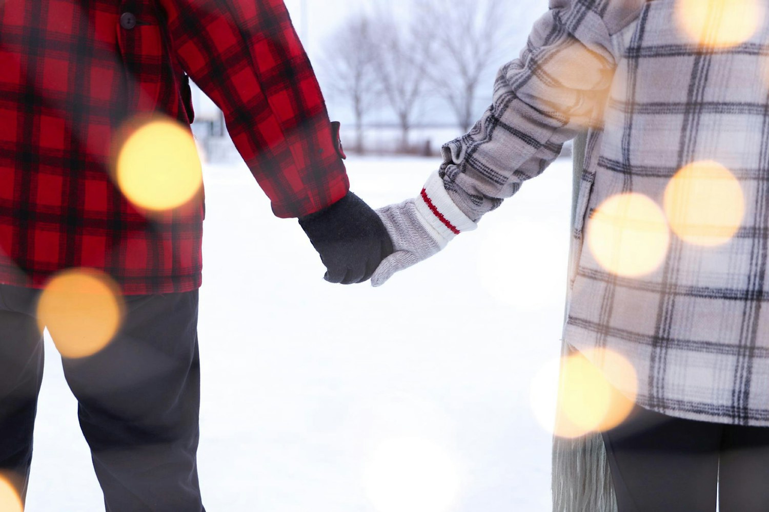 Holding Hands in Winter
